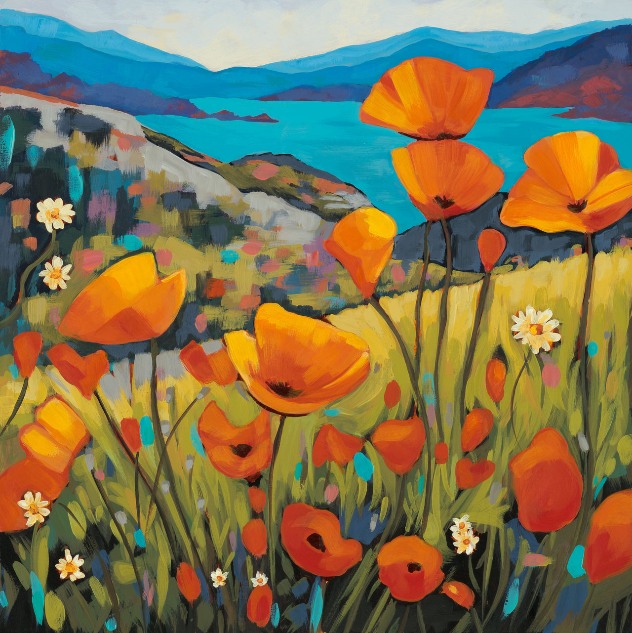 Orange Poppies (Original)