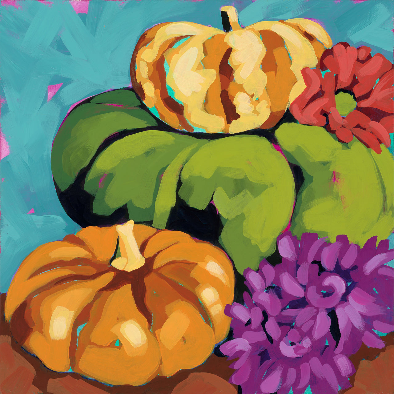 Stacked Pumpkins