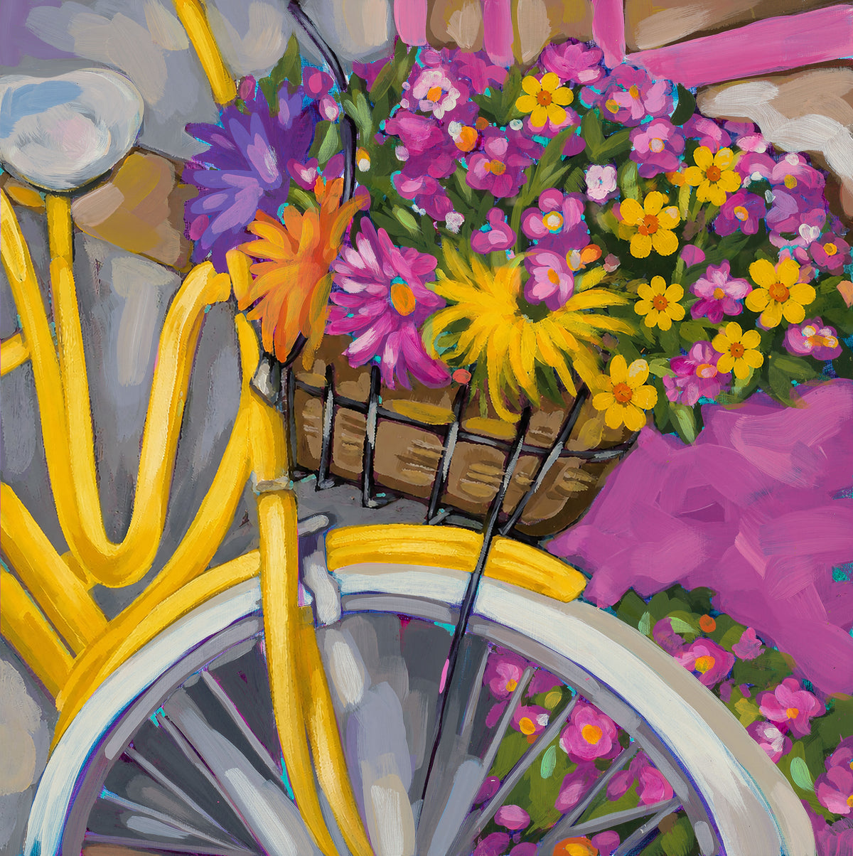 Yellow Cruiser Bike